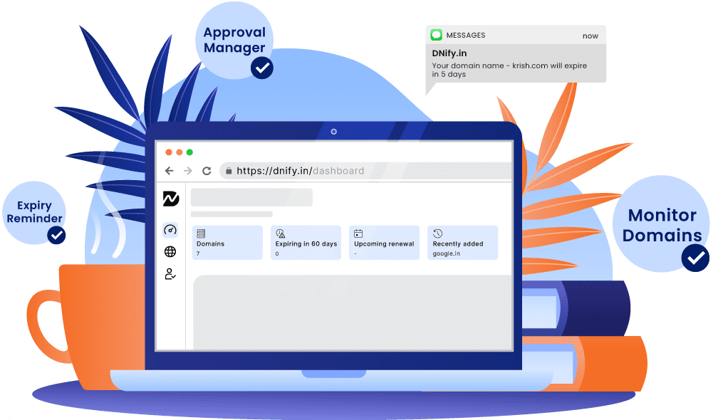 TrackMyDomains dashboard